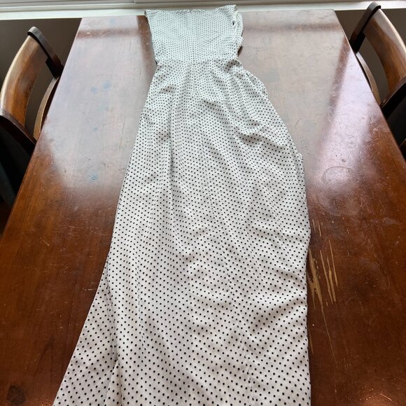 Ale by Alessandra x Revolve Maxi White Polka Dot Dress Size Small - Picture 7 of 7